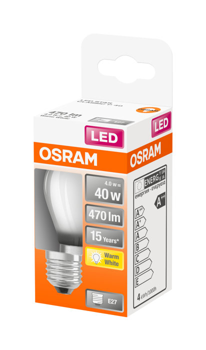 Osram LED Star Classic E27 matt kronepære 4 W